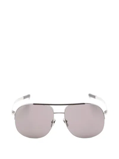 Gucci Pilot-frame Sunglasses In Silver