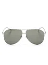 Gucci Pilot-frame Sunglasses In Silver