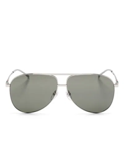 Gucci Pilot-frame Sunglasses In Silver