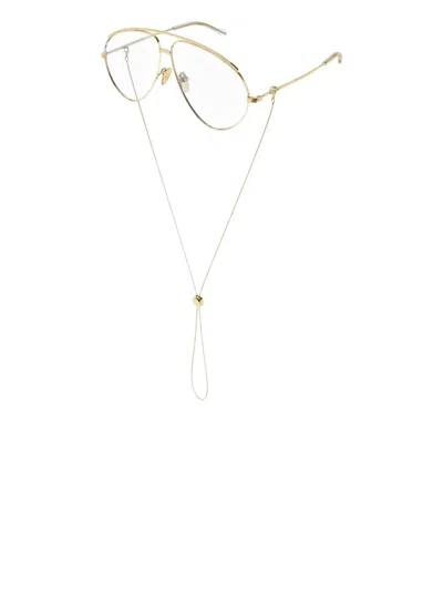 Gucci Pilot Sunglasses In Gold