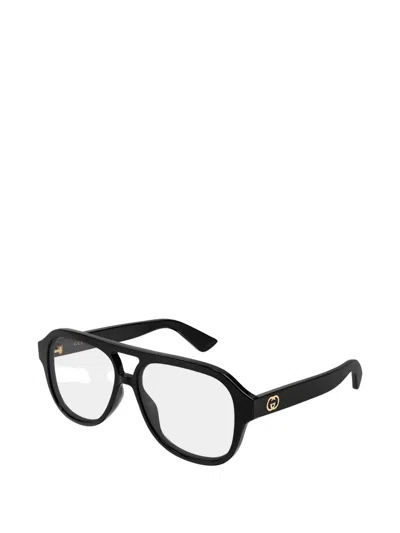 Gucci Pilot-frame Glasses In Black