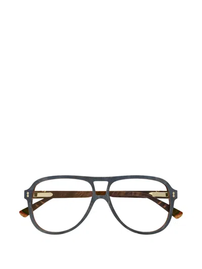 Gucci Pilot-frame Glasses In Black