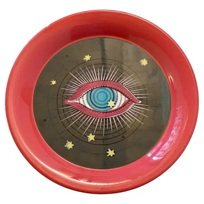 Pre-owned Gucci Pink And Black Eye Tray
