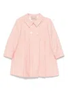 Gucci Pink And Ivory Gg Wool Flannel Coat