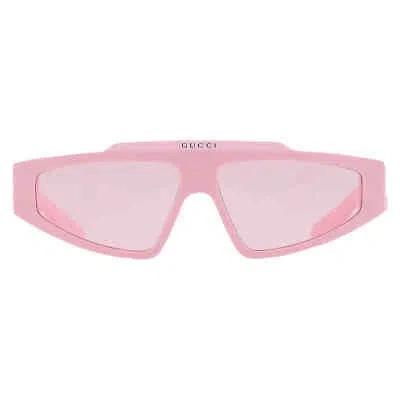 Pre-owned Gucci Pink Browline Unisex Sunglasses Gg1591s 003 58 Gg1591s 003 58