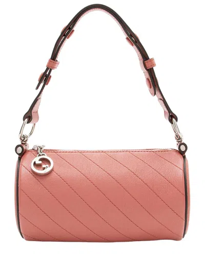 Gucci Pink Calfskin Blondie Mini Barrel Bag (authentic Pre-loved)