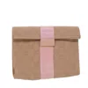 GUCCI GUCCI PINK CANVAS CLUTCH BAG (PRE-OWNED)