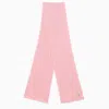 Gucci Pink Cashmere Scarf With Logo Women