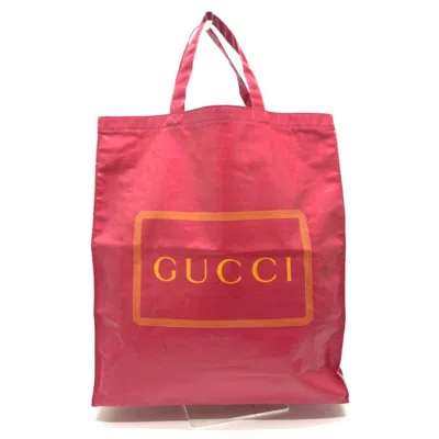 Pre-owned Gucci Pink Coated Canvas Handbag Tote Bag ()