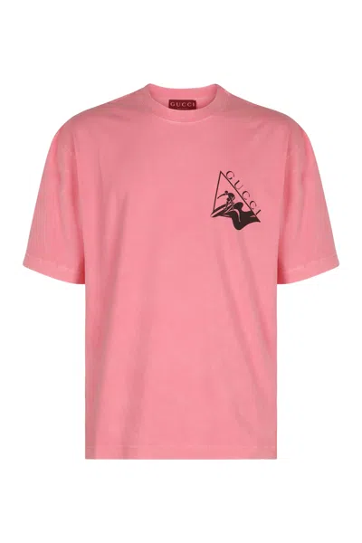 Gucci Pink Cotton T-shirt