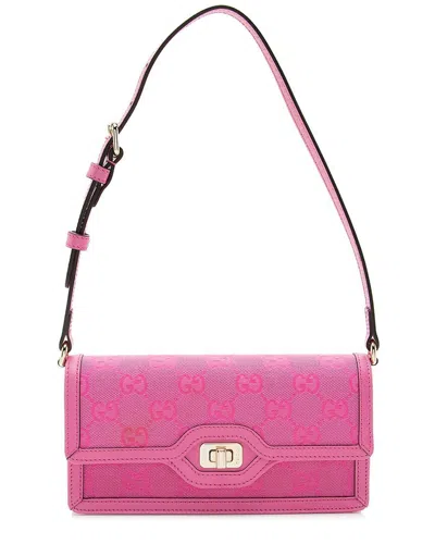 Gucci Pink Gg Canvas Luce Mini Shoulder Bag (authentic Pre-loved)