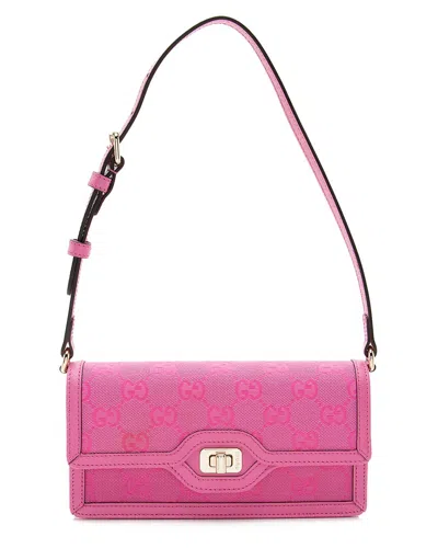 GUCCI GUCCI PINK GG CANVAS LUCE MINI SHOULDER BAG (AUTHENTIC PRE-LOVED)