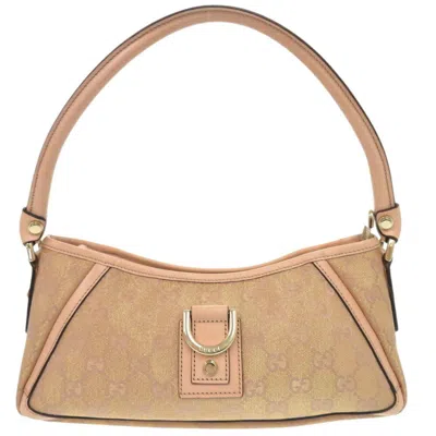 Pre-owned Gucci Pink Gg Canvas Shoulder Bag ()