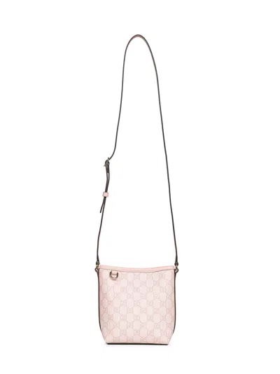 Gucci Pink Gg Emblem Nano Bucket Bag
