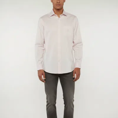 Pre-owned Gucci Pink Gg Embroidered Cotton Long Sleeves Shirt L