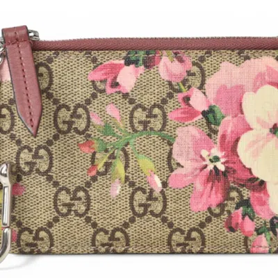 Pre-owned Gucci Pink Gg Plus Coin Purse/coin Case ()