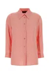 Gucci Long Sleeve Shirt Regular Collar In Pink