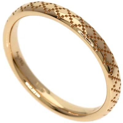 Pre-owned Gucci Pink Gold (18k) Band Ring ()