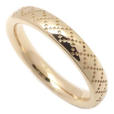 Pre-owned Gucci Pink Gold (18k) Band Ring ()