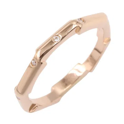Pre-owned Gucci Pink Gold (18k) Band Ring ()
