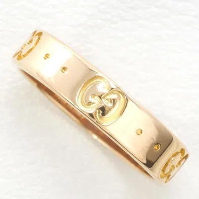 Pre-owned Gucci Pink Gold Pink Gold (18k) Band Ring ()