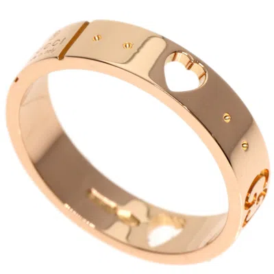 Pre-owned Gucci Pink Gold Pink Gold (18k) Band Ring ()
