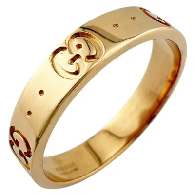 Pre-owned Gucci Pink Gold Pink Gold (18k) Band Ring ()