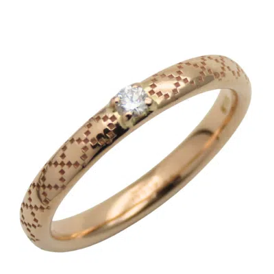 Pre-owned Gucci Pink Gold Pink Gold (18k) Band Ring ()
