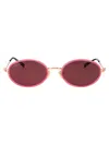 Gucci Pink-gold-violet Injection Sunglasses In Pink