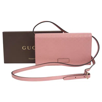 Pre-owned Gucci Pink Ssima New Cross Body