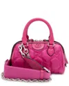 Gucci Pink Jumbo Gg Matelasse Nylon Mini Bowling Bag (authentic Pre-loved) In Pink