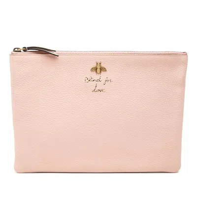 Pre-owned Gucci Pink Leather Clutch Bag ()