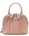 Gucci Pink Microssima Leather Dome Small Satchel (authentic Pre-loved) In Pink