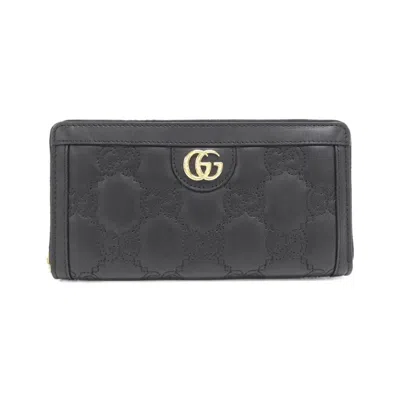 Pre-owned Gucci Pink Leather Long Wallet (bi-fold) ()