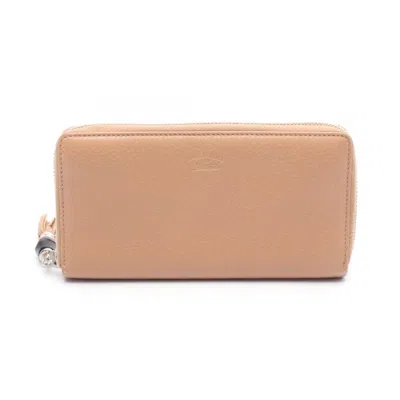 Pre-owned Gucci Pink Leather Long Wallet (bi-fold) ()