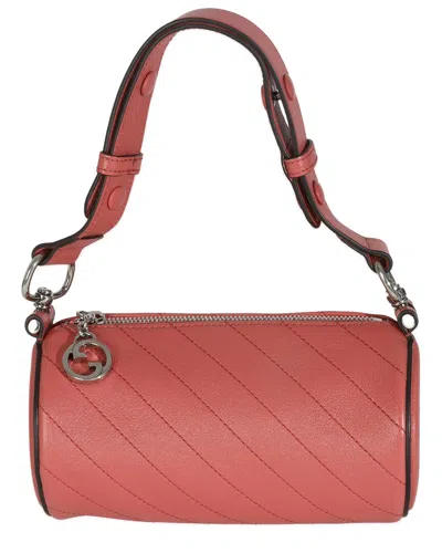 GUCCI GUCCI PINK LEATHER MINI BLONDIE BARREL BAG (AUTHENTIC PRE-LOVED)