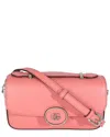 Gucci Pink Leather Petite Gg Top Handle Shoulder Bag (authentic Pre-loved) In Pink