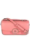 Gucci Pink Leather Petite Gg Top Handle Shoulder Bag (authentic Pre-loved) In Pink