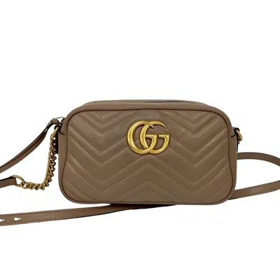 Pre-owned Gucci Pink Leather Pochette Shoulder Bag ()