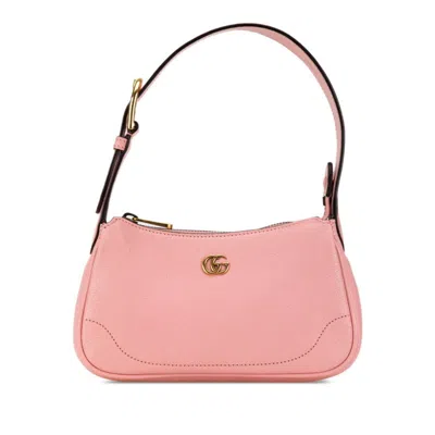 Pre-owned Gucci Pink Leather Shoulder Bag ()
