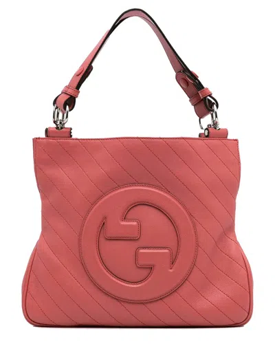 Gucci Pink Leather Small Blondie Satchel (authentic Pre-loved)