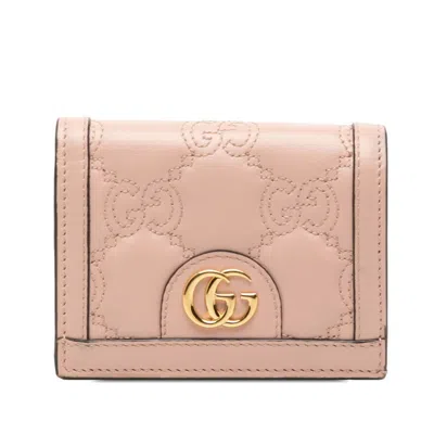 Pre-owned Gucci Pink Leather Wallet (bi-fold) ()