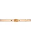 Gucci Interlocking G Leather Belt In Pink