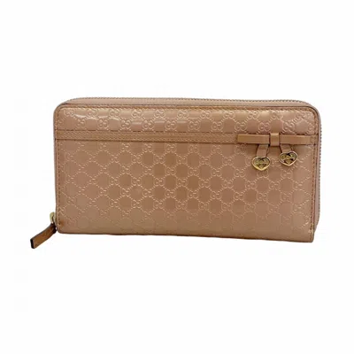 Pre-owned Gucci Pink Long Wallet (bi-fold) ()