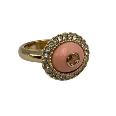 Pre-owned Gucci Pink Metal Band Ring ()