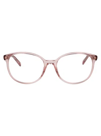 Gucci Pink-pink-transparent Recycled Acetate Glasses