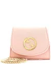 Gucci Pink Sheep Leather Blondie Nm Wallet On Chain Medium (authentic Pre-  Loved)