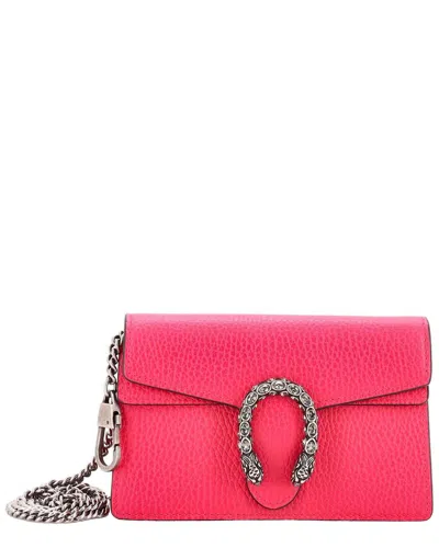 Gucci Pink Sheep Leather Dionysus Bag Super Mini (authentic Pre-loved)