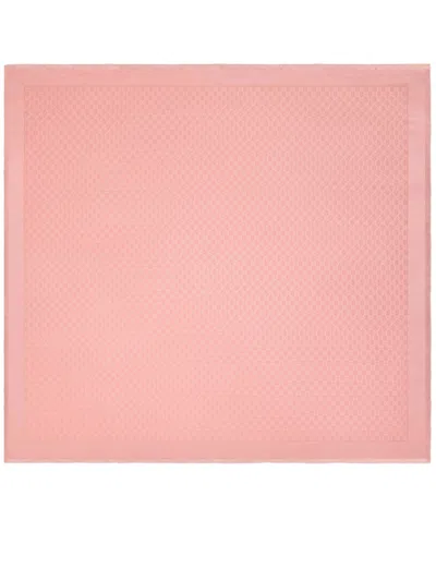Gucci Gg Silk And Wool Shawl In Black