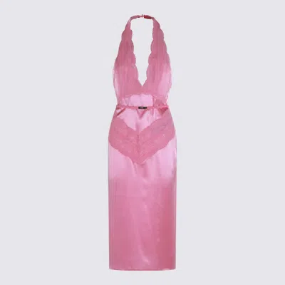 GUCCI PINK SILK DRESS
